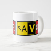 Aviator - AV8R - Extra Grote Beker (Voorkant rechts)
