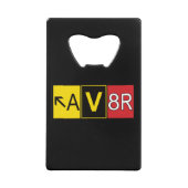 Aviator - AV8R - Kredietkaart Flessenopener (Voorkant)
