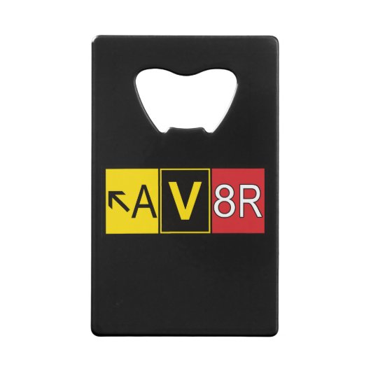 Aviator - AV8R - Kredietkaart Flessenopener (Achterkant)