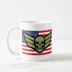 Aviator Badge Amerikaanse Vlag Koffiemok