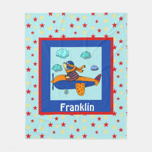 Aviator Beer, Cute Personalized Kind Fleece Deken