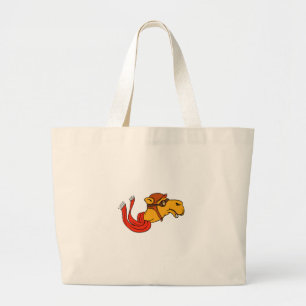 Aviator Camel Goggles Scarf Cartoon Grote Tote Bag