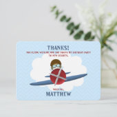 Aviator en zijn vliegtuig kaart (Staand voorkant)