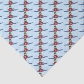 Aviator en zijn vliegtuig tissuepapier (Detail)