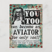 Aviator - Funny  Retro Briefkaart (Voorkant)