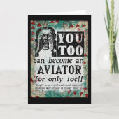 Aviator - Funny  Retro Kaart (Voorkant)