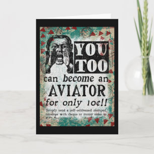 Aviator - Funny  Retro Kaart