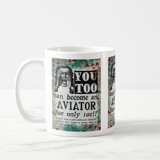 Aviator - Funny  Retro Koffiemok (Links)