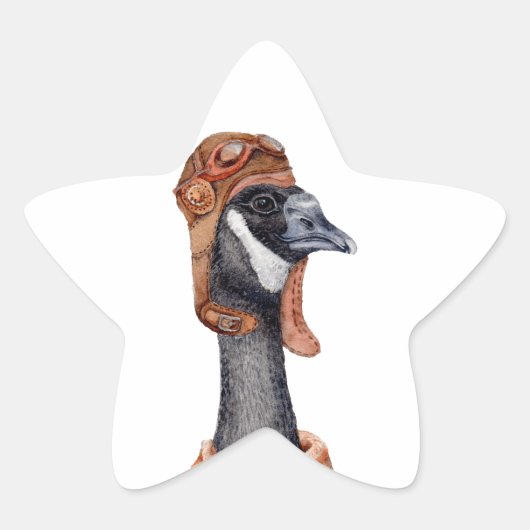 Aviator Goose Ster Sticker (Voorkant)