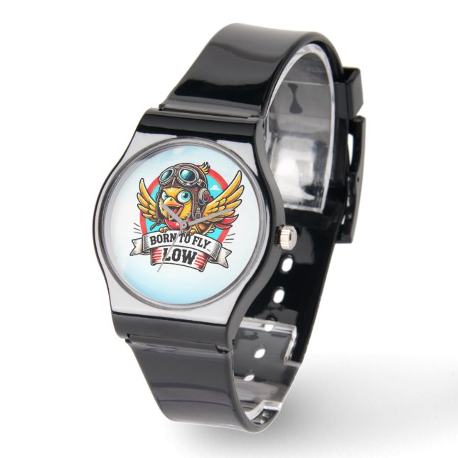 Aviator Kip Horloge (Hoek)