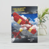 Aviator Plane Carte de remerciements (Debout devant)