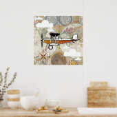 Aviator Plane World Adventure Poster (Keuken)