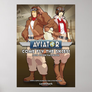 Aviator the Facebook Game Poster