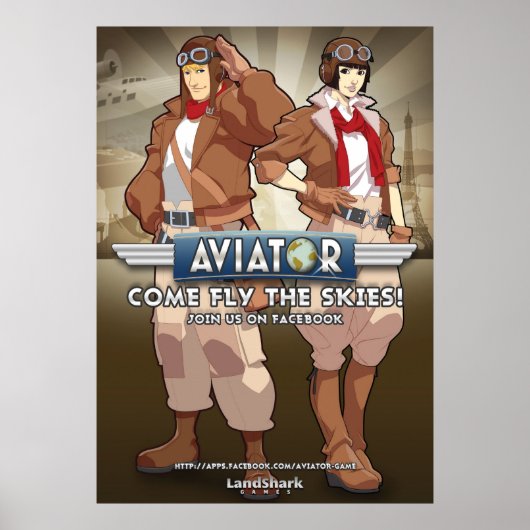 Aviator the Facebook Game Poster (Voorkant)