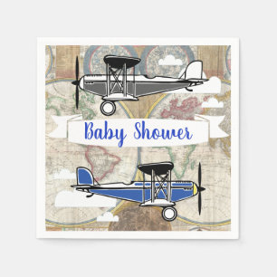 Aviator Vliegtuigen & Wereldkaart Adventure Servet