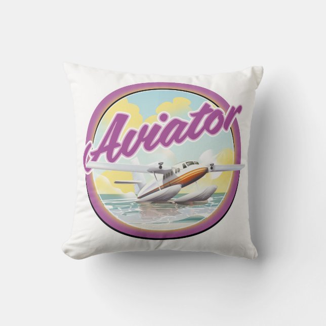 Aviator zee logo kussen (Voorkant)