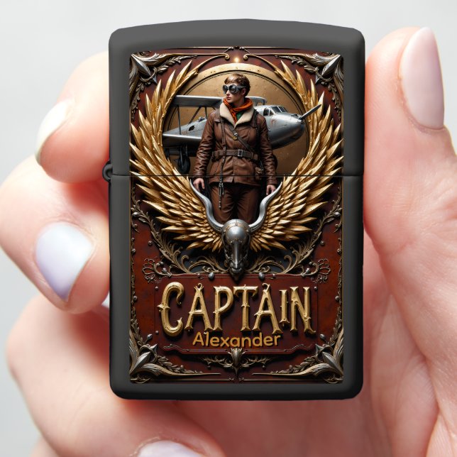 Aviator's Golden Wings of Command Gift (In Hand)