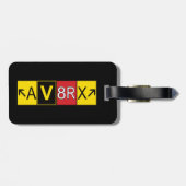 Aviatrix - AV8RX - Bagagelabel (Achterkant horizontaal)