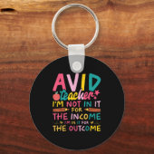 Avid Teacher Supplies Funny Back To School For Men Sleutelhanger (Voorkant)