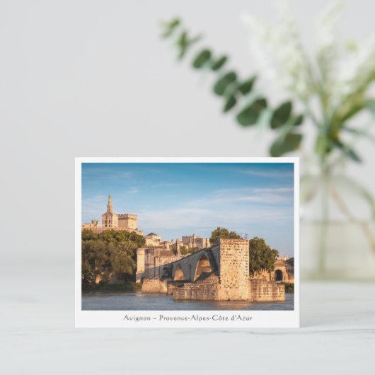 Avignon Bridge Frankrijk Briefkaart (Staand voorkant)