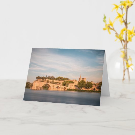 Avignon Bridge Frankrijk Kaart (Gele Bloem)