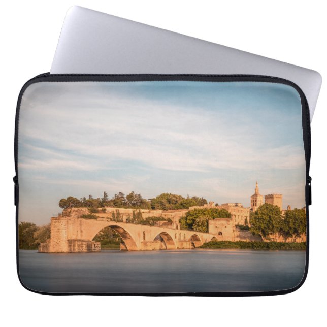 Avignon Bridge Frankrijk Laptop Sleeve (Voorkant)