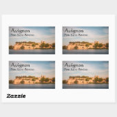 Avignon Bridge Frankrijk Rechthoekige Sticker (Vel)