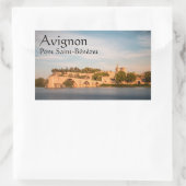 Avignon Bridge Frankrijk Rechthoekige Sticker (Tas)