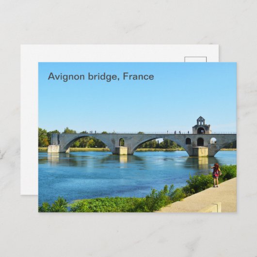 Avignon bridge in Frankrijk Briefkaart (Voorkant / Achterkant)