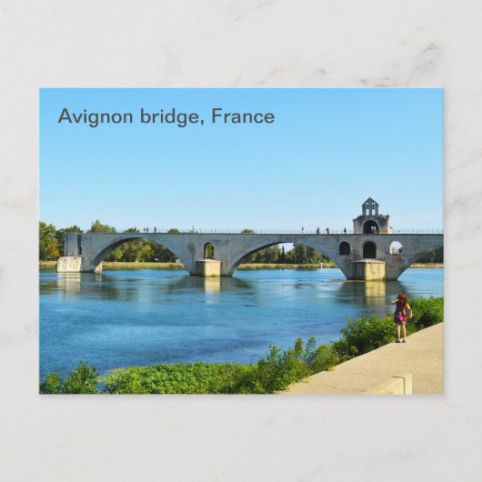 Avignon bridge in Frankrijk Briefkaart (Voorkant)