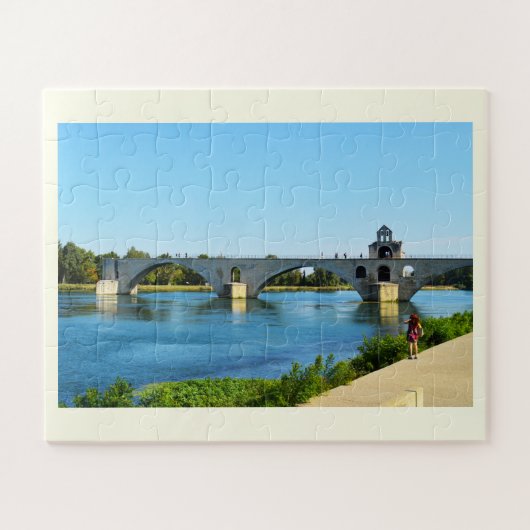 Avignon brug in Frankrijk Legpuzzel (Horizontaal)