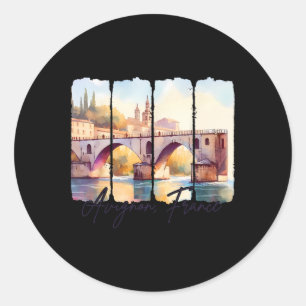 Avignon Frankrijk Staat Reizend Kwaststreek Reis A Ronde Sticker