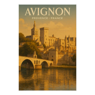 Avignon Provence Frankrijk reizen Perfect Poster