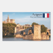 Avignon Souvenir Rechthoekige Sticker (Voorkant)