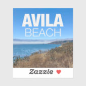 Avila Beach California Overlook Photography Laptop Sticker (Vel)