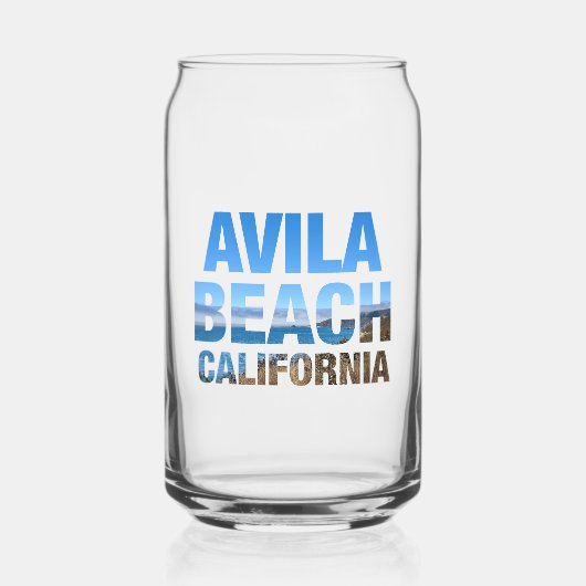 Avila Beach California Vacation Blikvorm Glas (Voorkant)