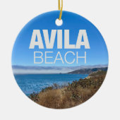 Avila Beach Overlook Photography Christmas Keramisch Ornament (Voorkant)
