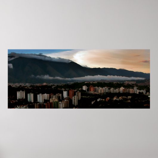 Avila bij zonsondergang poster (Voorkant)