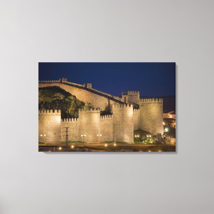 Avila, Castilië en León, Spanje Canvas Afdruk
