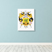 Avila Family Crest Canvas Afdruk (Insitu (Houten vloer))