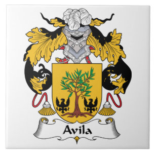 Avila Family Crest Tegeltje