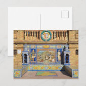 Avila, Plaza de Espana, Briefkaart Sevilla (Voorkant / Achterkant)