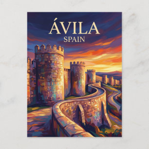 Ávila - Stadsmuren Spanje Briefkaart