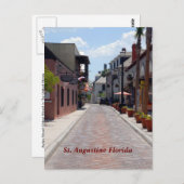 Aviles street St. Augustine, Florida Briefkaart (Voorkant / Achterkant)