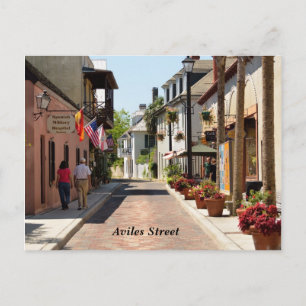 Aviles street St. Augustine, Florida Briefkaart