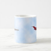 Avion à réaction commercial : Modèle 3D : Mug de c (Centre)