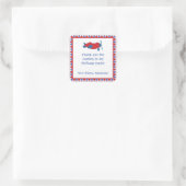 Avion Anniversaire Fête Faveur Sticker Rouge Bleu (Sac)