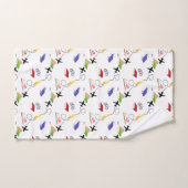 Avion Bicyclettes Books Rouge Jaune Bleu Voyage (Serviette à main)