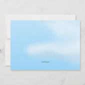 Avion Bienvenue Accueil Accueil Fête Invitation (Dos)