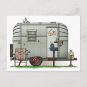 Avion Camper Trailer Briefkaart (Voorkant)